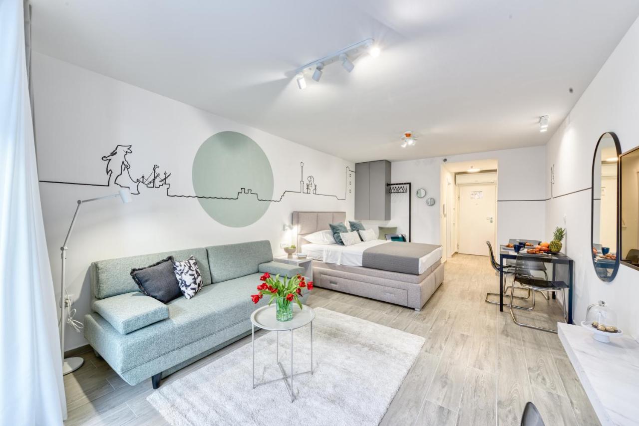 Hica Apartments La Linea Studio Apt With Balcony 杜布罗夫尼克 外观 照片